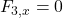 F_{3,x} = 0